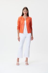 Suede Crewneck Long Sleeve Jacket sold by Nica