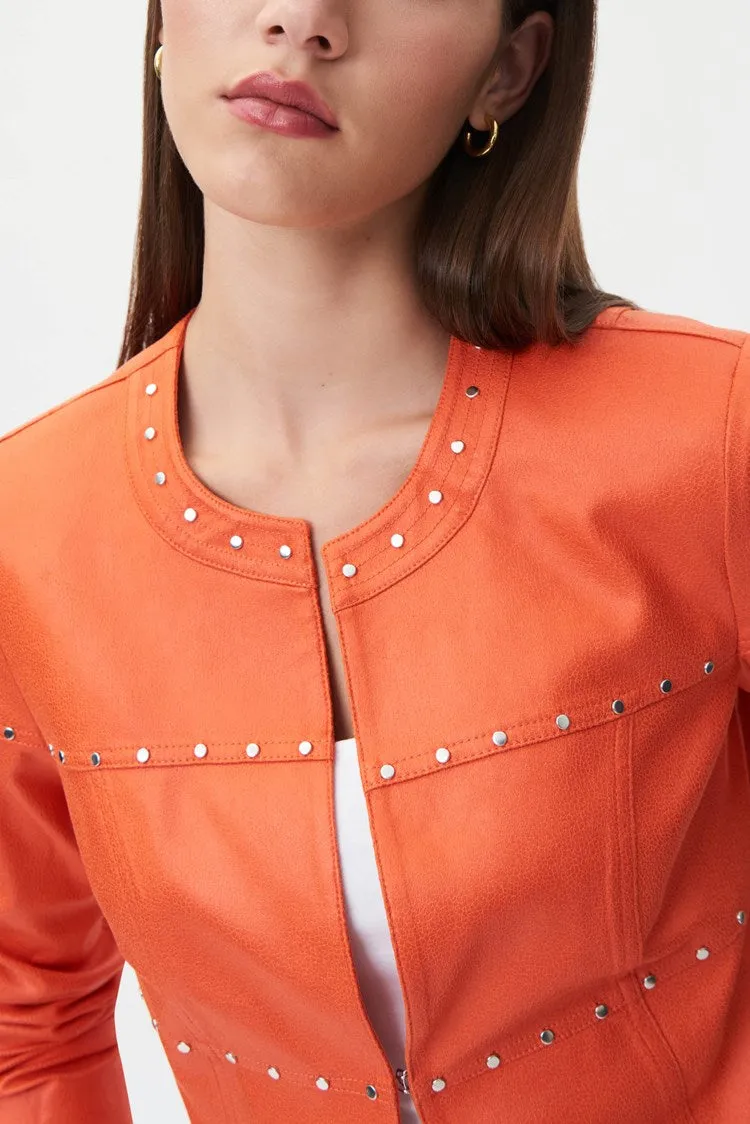 Suede Crewneck Long Sleeve Jacket sold by Nica product image thumbnail 3