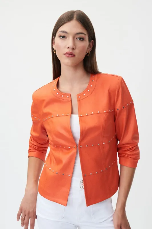 Suede Crewneck Long Sleeve Jacket sold by Nica