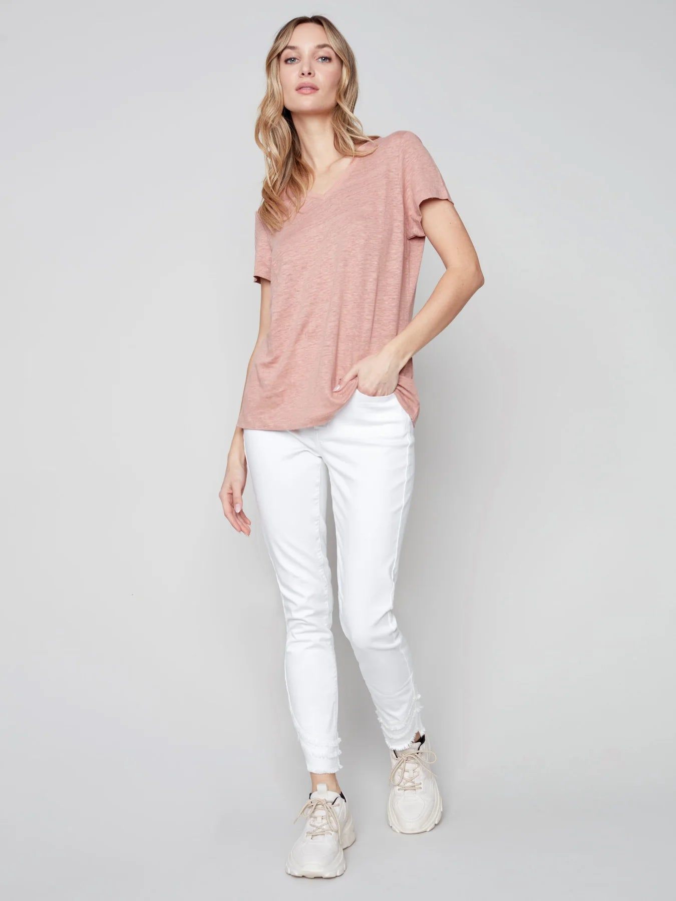 LINEN T-SHIRT sold by Nica product image thumbnail 5