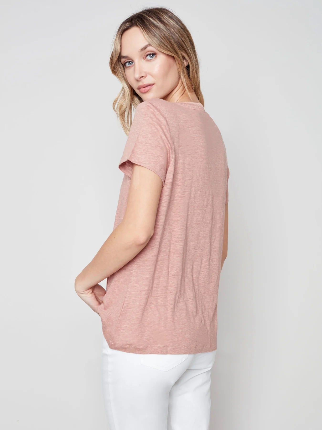 LINEN T-SHIRT sold by Nica product image thumbnail 2