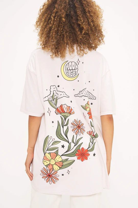 SUN COMING/MOON GOING OVERSIZED TEE sold by Nica product image thumbnail 5