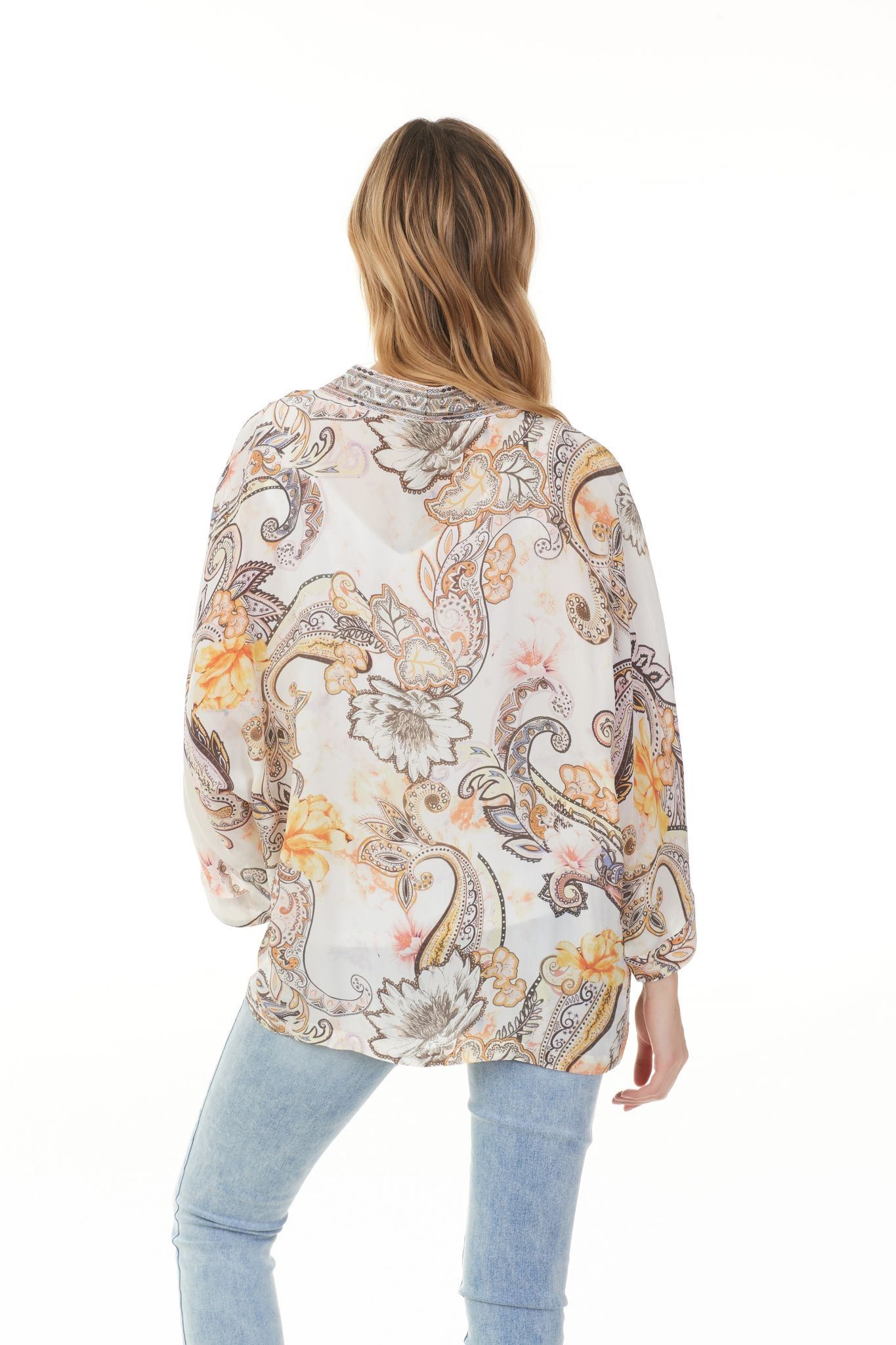 KIMONO WITH EMBROIDERED TAPE sold by Nica product image thumbnail 2