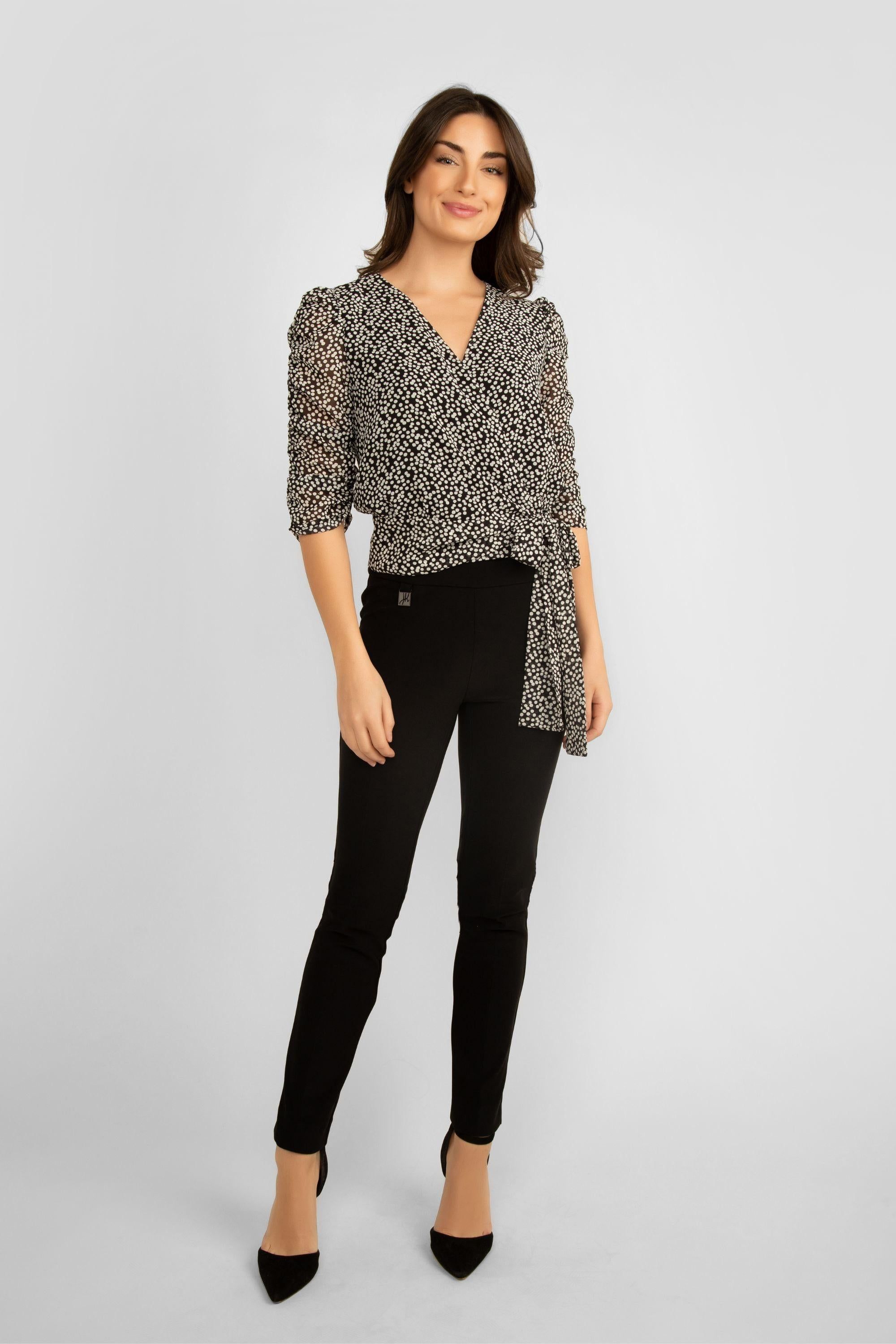 FAUX WRAP BLOUSE sold by Nica product image thumbnail 2