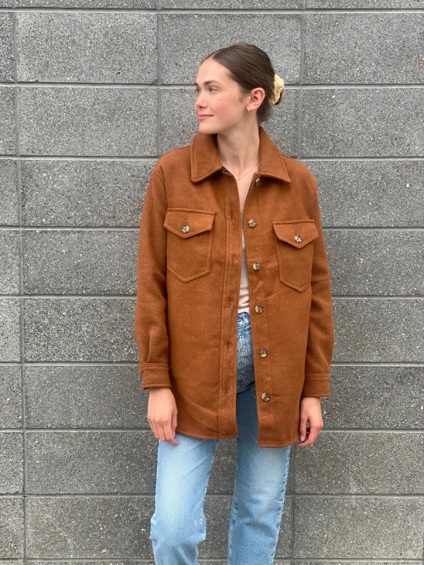 JESSICA SOLID SHACKET sold by Nica