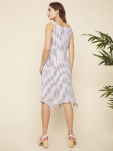 STRIPED LINEN DRESS sold by Nica