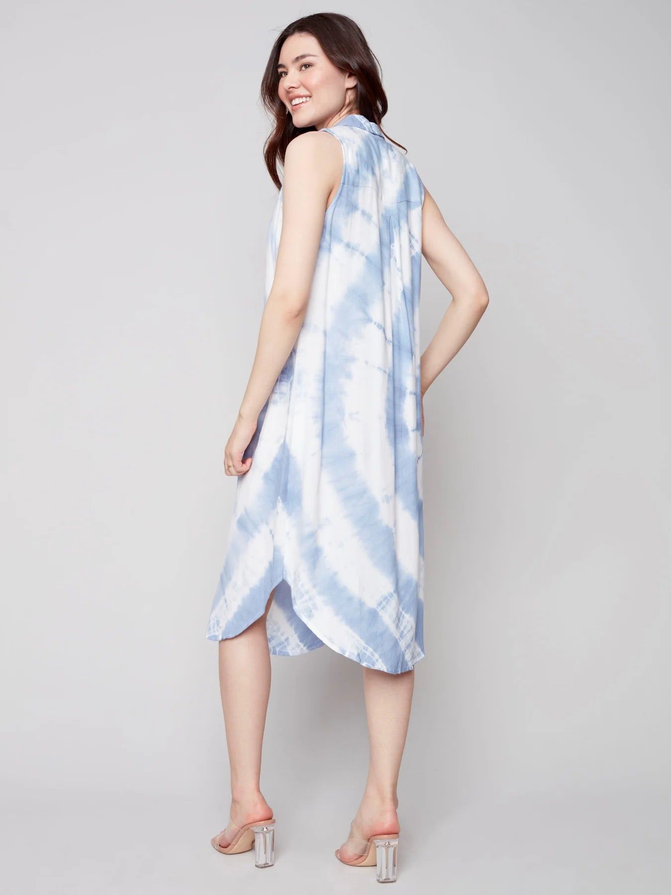 TIE-DYE BUTTON FRONT DRESS sold by Nica product image thumbnail 3