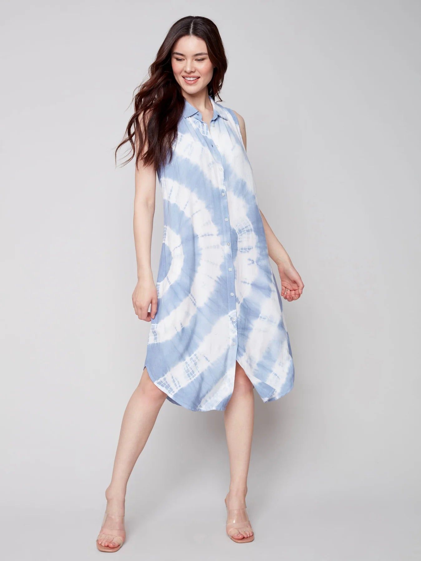 TIE-DYE BUTTON FRONT DRESS sold by Nica product image thumbnail 4