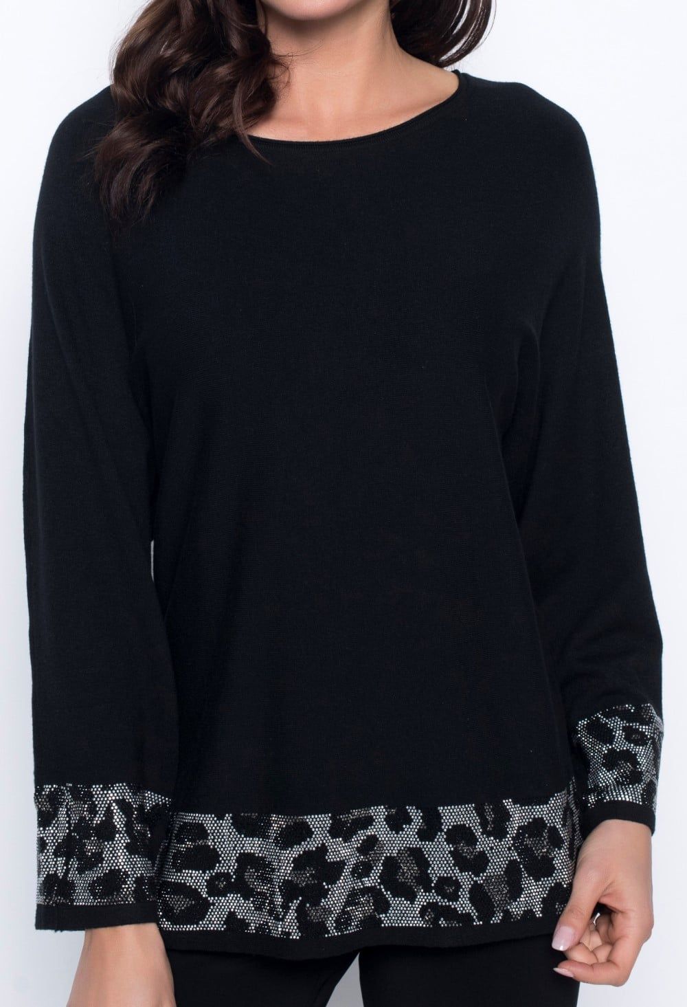 LEOPARD DETAIL SWEATER sold by Nica product image thumbnail 2