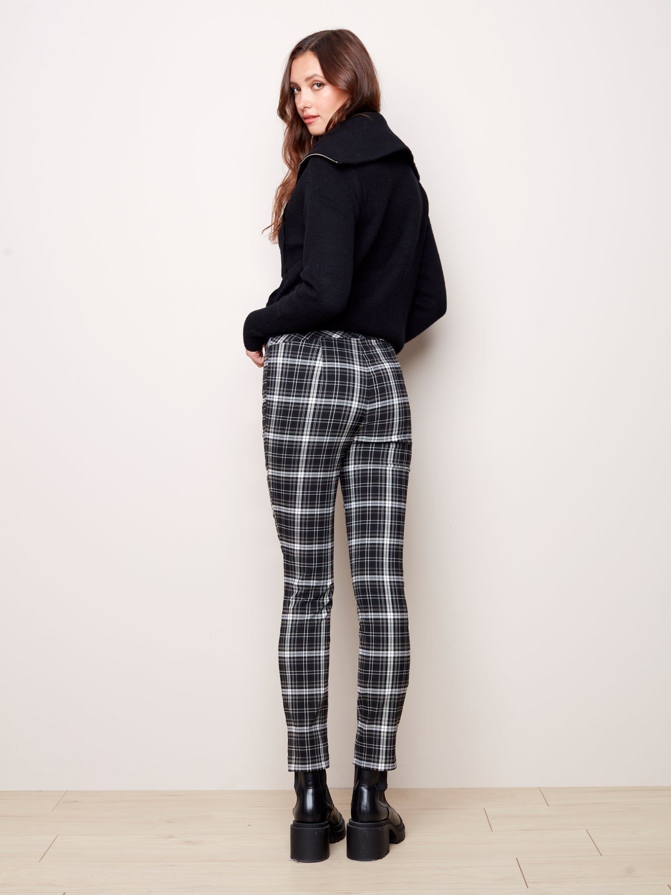 PLAID PULL-ON PANTS sold by Nica product image thumbnail 2