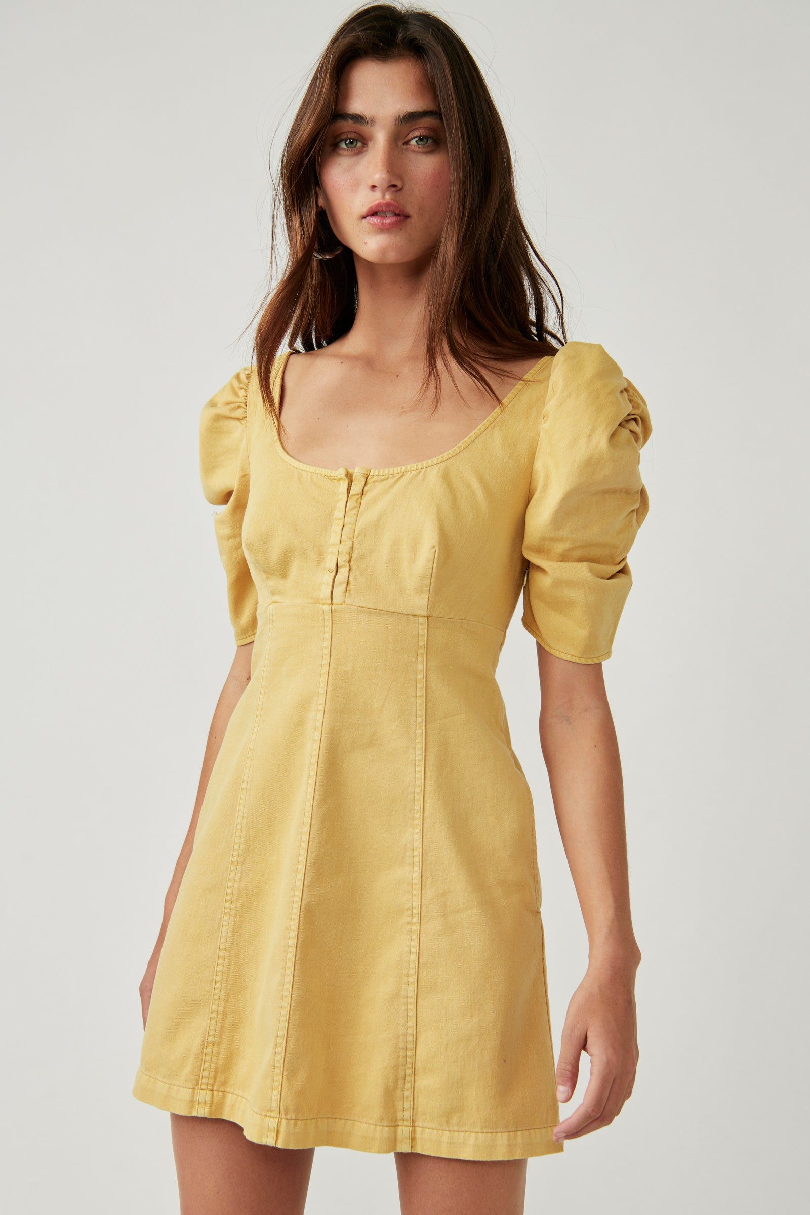 CHEYENNE DENIM MINI DRESS sold by Nica