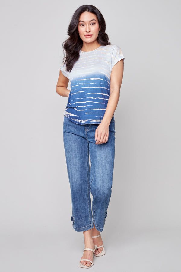 GRADIENT TIE DYE TOP sold by Nica