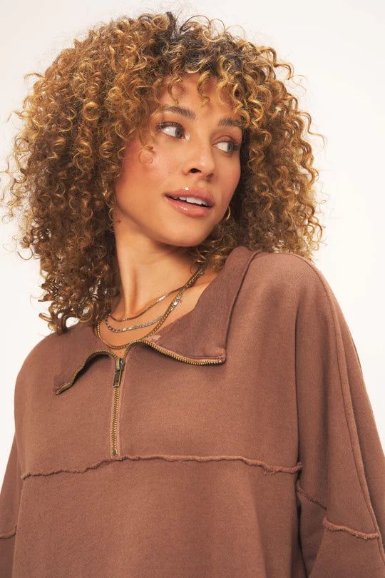 JADA HALF ZIP SWEATSHIRT sold by Nica product image thumbnail 2