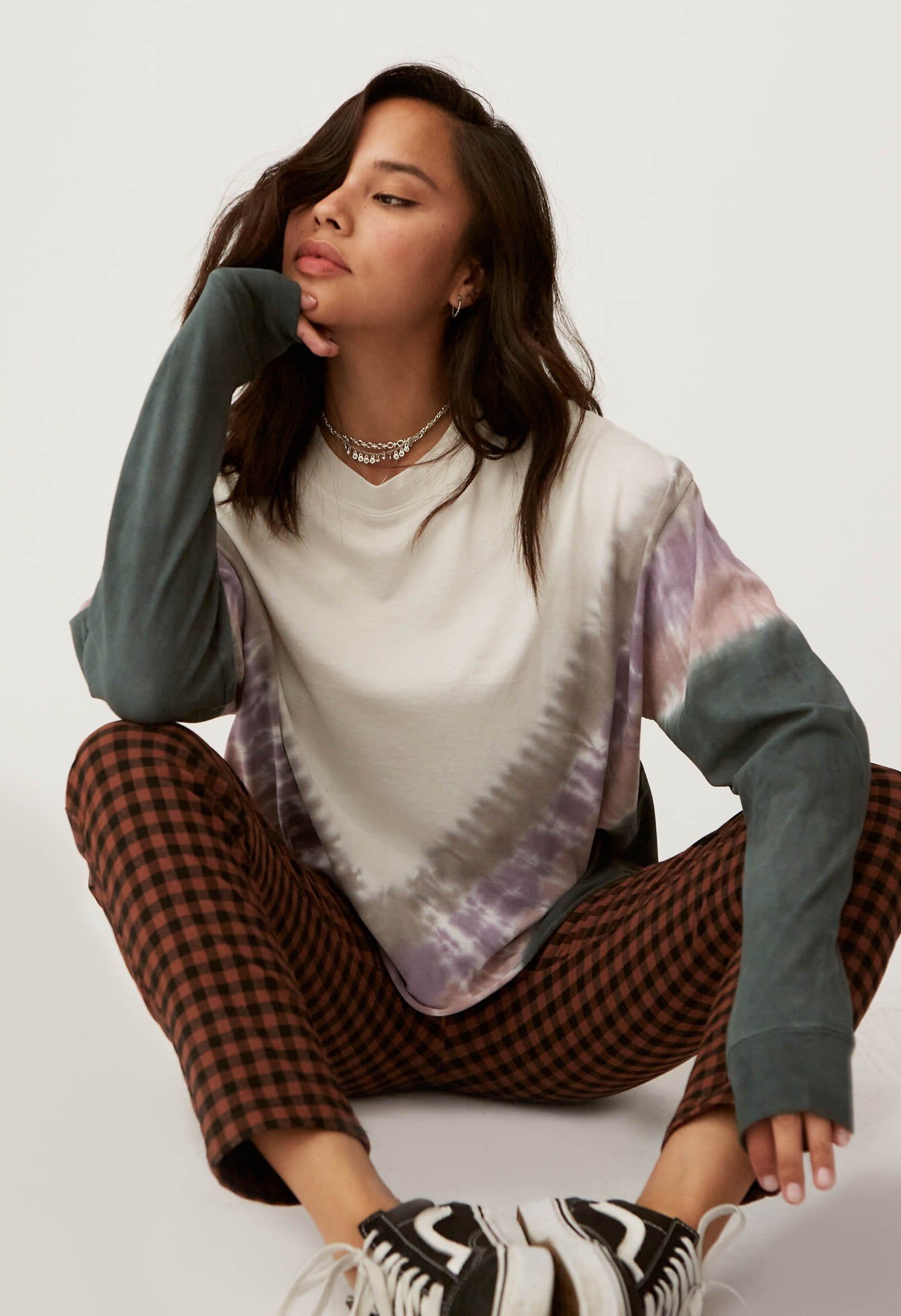 DUSTY ROSE TIE DYE LONG SLEEVE sold by Nica product image thumbnail 4