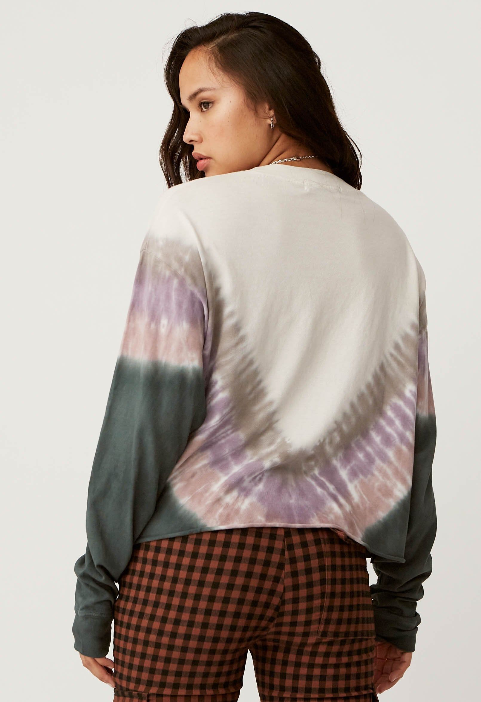 DUSTY ROSE TIE DYE LONG SLEEVE sold by Nica product image thumbnail 6