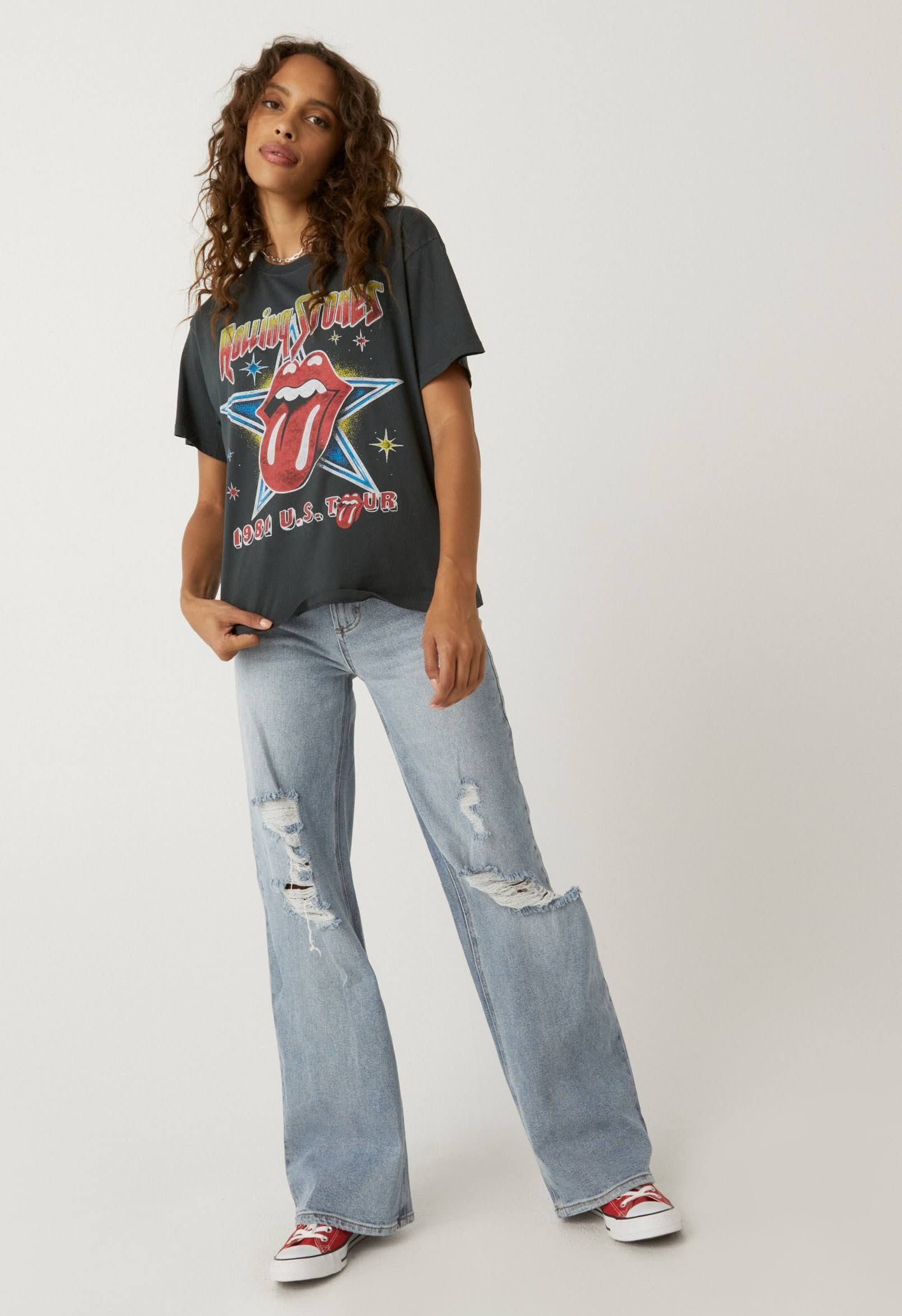 ROLLING STONES 1981 US TOUR BOYFRIEND TEE sold by Nica product image thumbnail 4