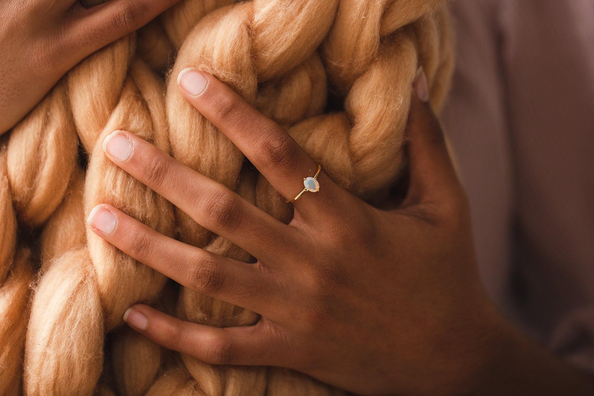 AVA RING - OPAL sold by Nica
