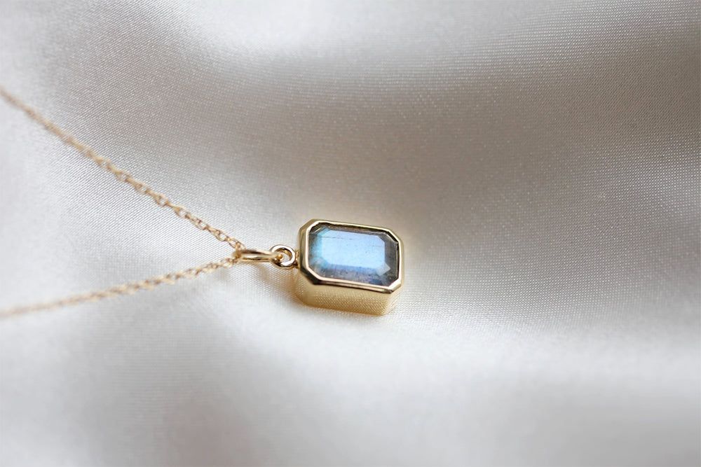 LABRADORITE POOL NECKLACE sold by Nica product image thumbnail 4