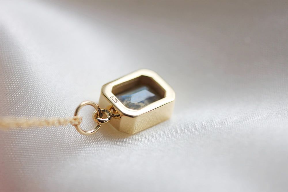 LABRADORITE POOL NECKLACE sold by Nica product image thumbnail 5