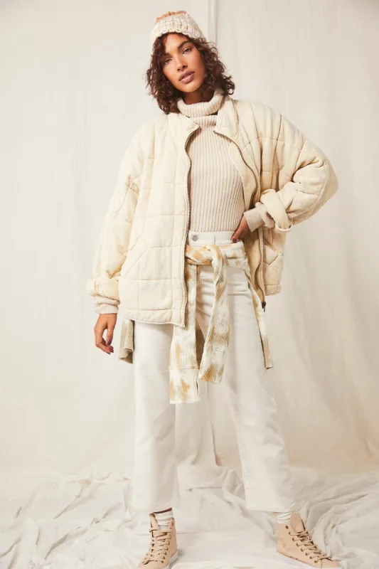DOLMAN QUILTED KNIT JACKET sold by Nica