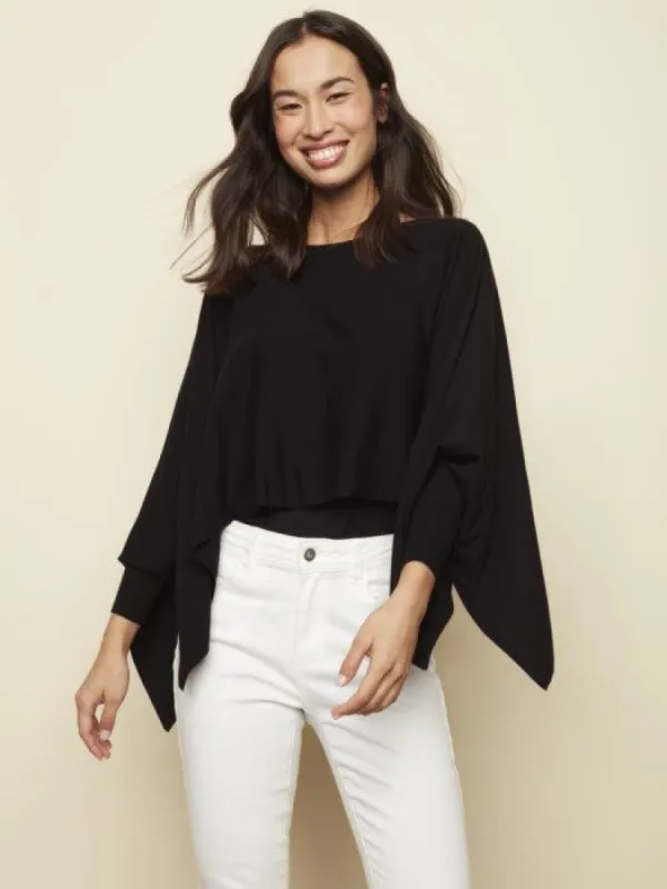 KNIT JERSEY PONCHO sold by Nica