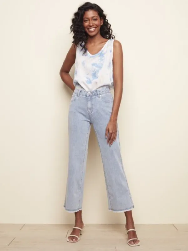 WIDE LEG STRIPE JEANS sold by Nica