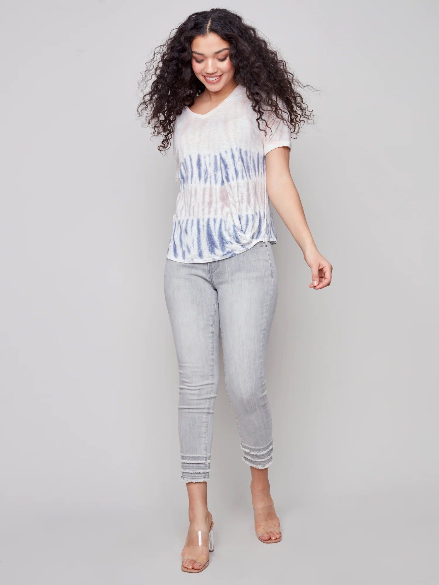 TIE DYE V-NECK SHIRT sold by Nica