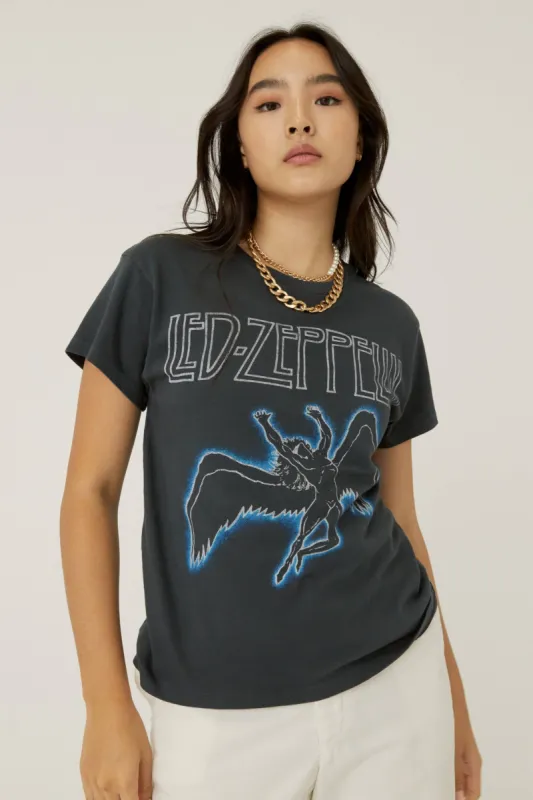 LED ZEPPELIN 1984 GLOWING ICARUS TOUR TEE sold by Nica