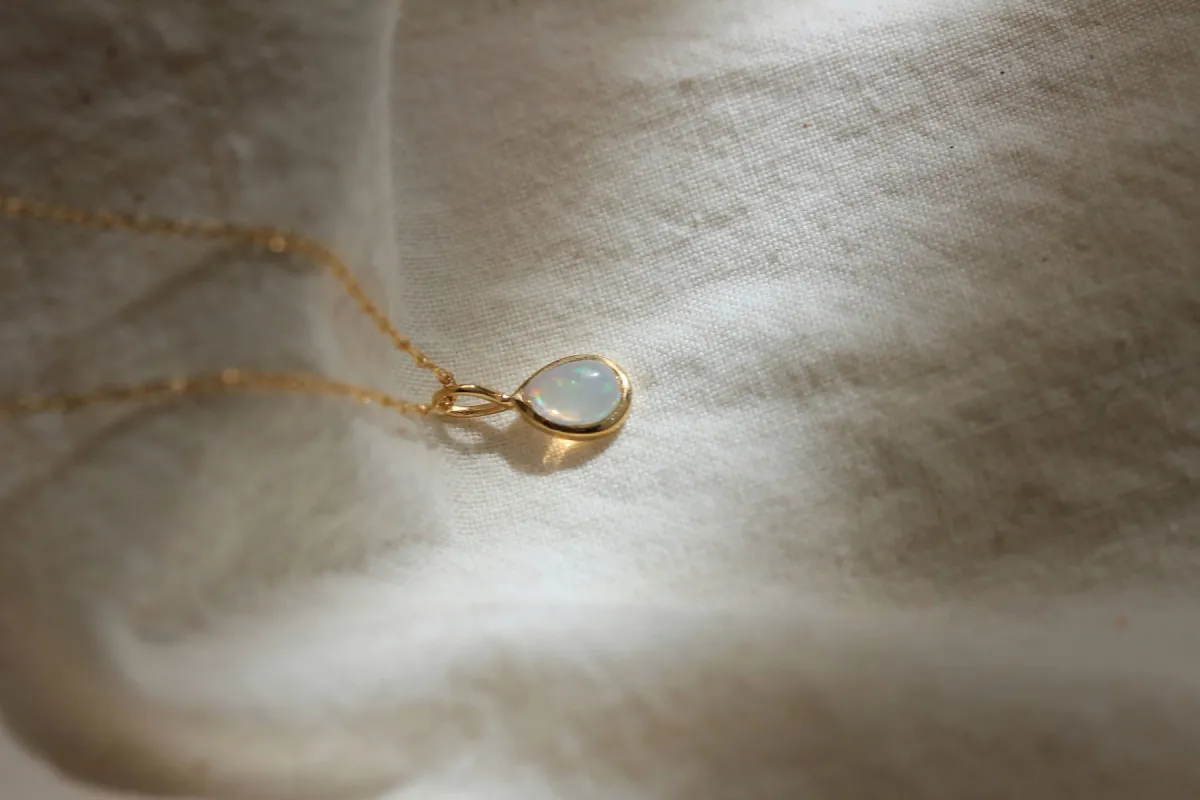 OPAL DROPLET NECKLACE sold by Nica