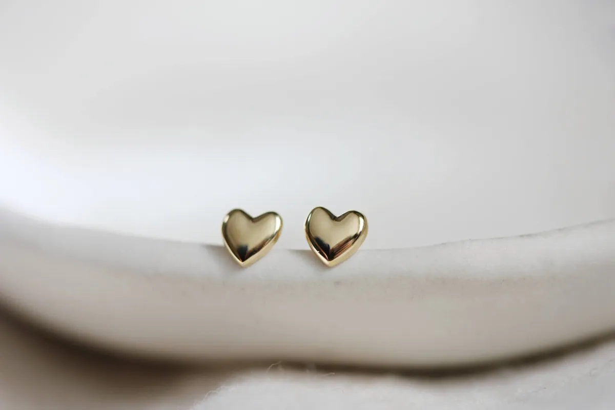 TINIEST HEART STUDS sold by Nica