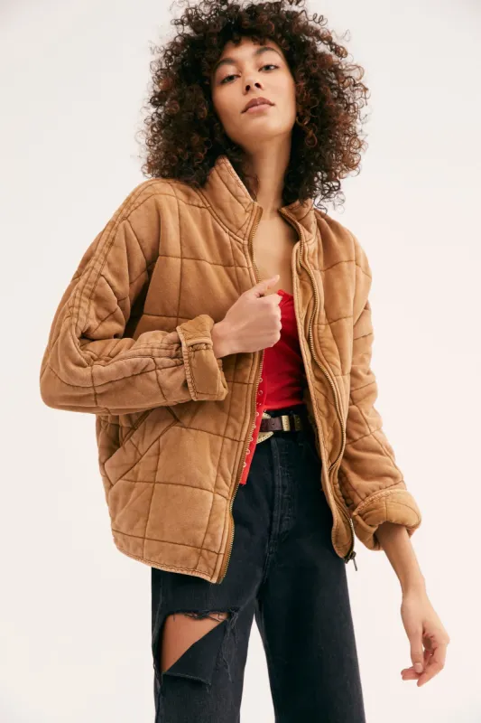 DOLMAN QUILTED KNIT JACKET sold by Nica