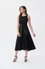 Belted Fit And Flare Dress sold by Nica