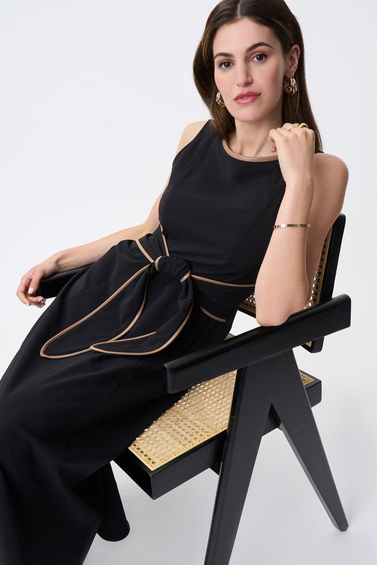 Belted Fit And Flare Dress sold by Nica