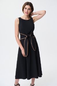 Belted Fit And Flare Dress sold by Nica