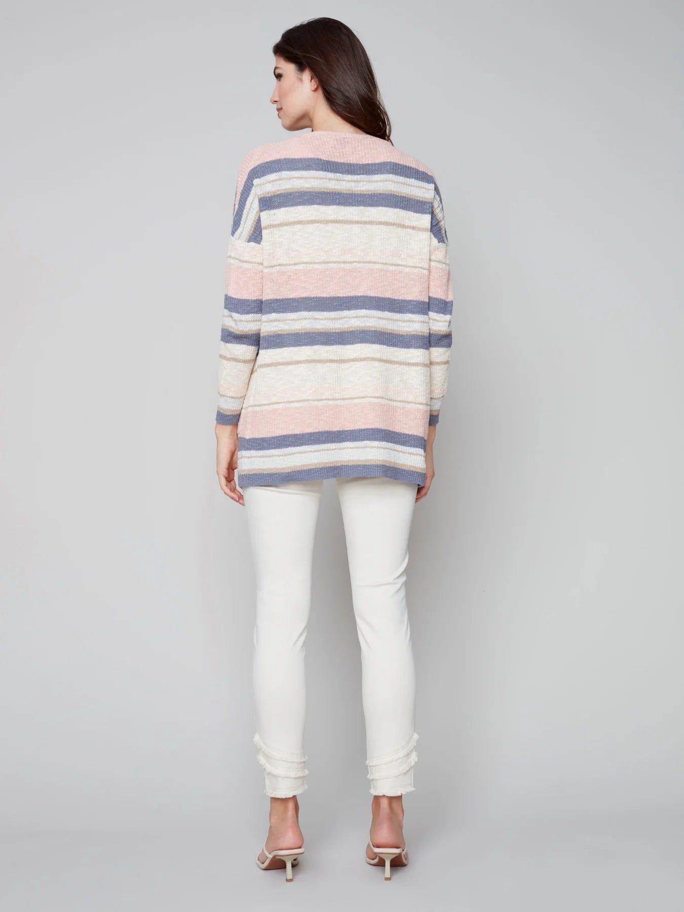 STRIPED CARDIGAN - PEARL sold by Nica product image thumbnail 6