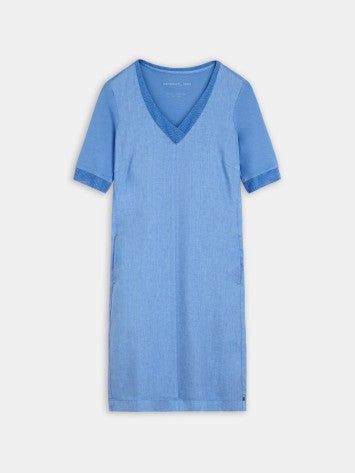 LINEN DRESS WITH MESH DETAILS sold by Nica product image thumbnail 2