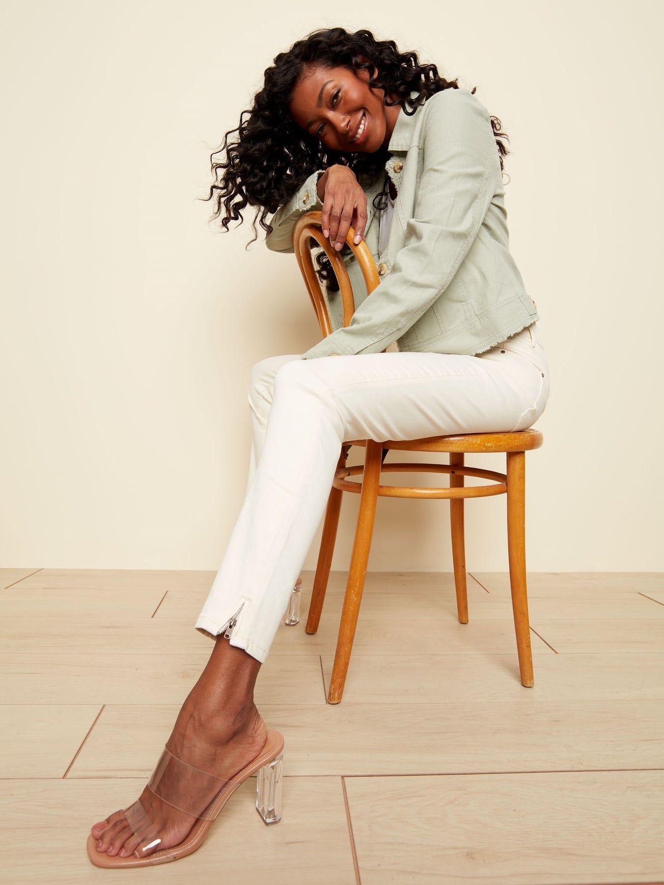 TWILL PANT WITH SIDE ZIPPER sold by Nica product image thumbnail 3