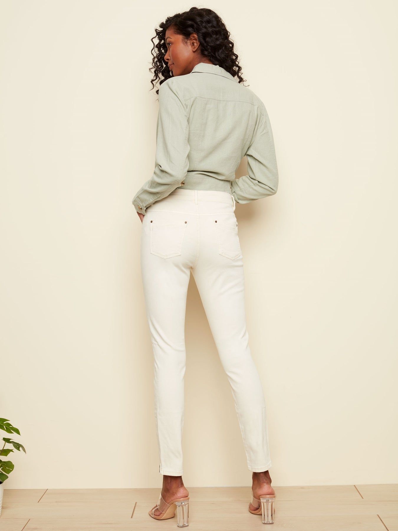 TWILL PANT WITH SIDE ZIPPER sold by Nica product image thumbnail 5
