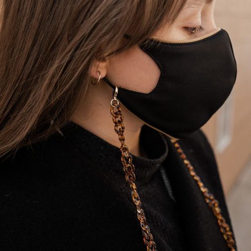 TESS MASK CHAIN - TORTOISE SHELL sold by Nica product image thumbnail 2