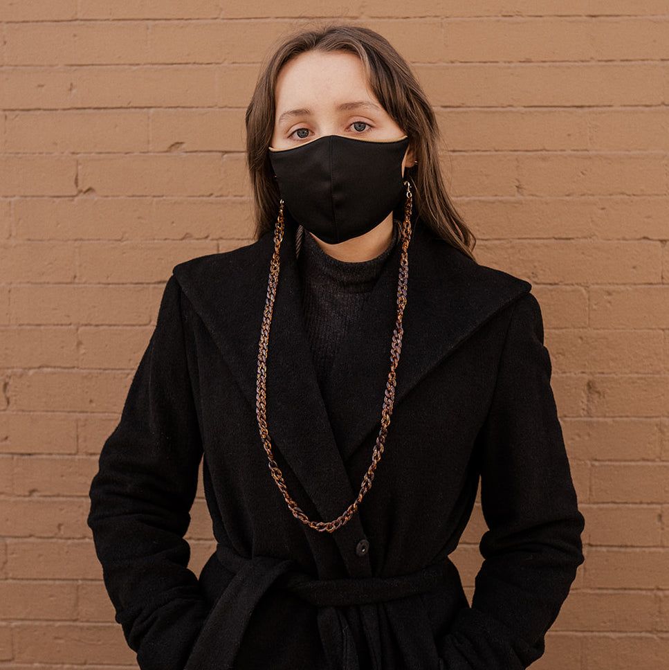 TESS MASK CHAIN - TORTOISE SHELL sold by Nica product image thumbnail 3