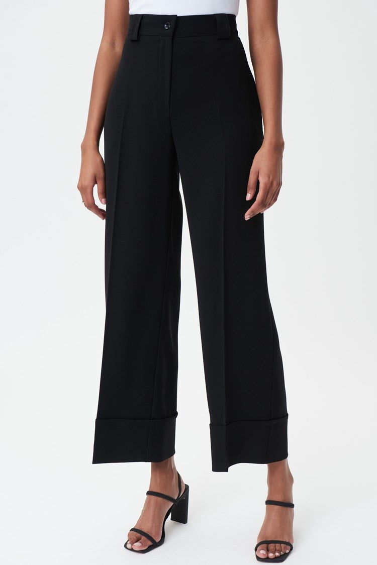 Woven Wide-Legged Twill Cuff Pants sold by Nica product image thumbnail 2