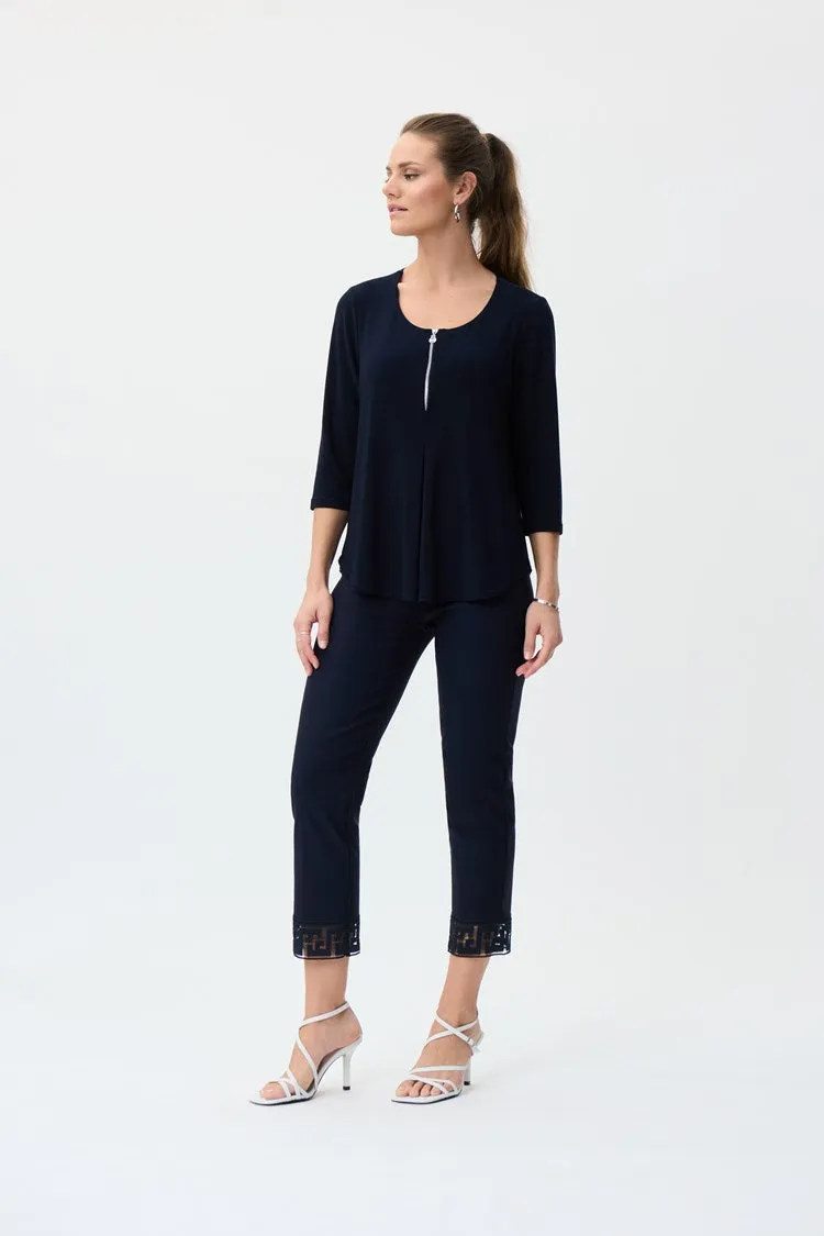 Zipped Neckline Top sold by Nica
