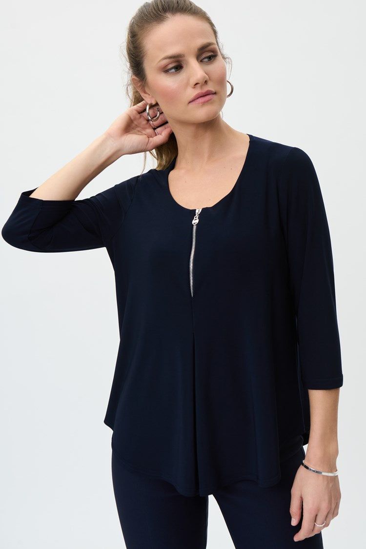 Zipped Neckline Top sold by Nica product image thumbnail 2