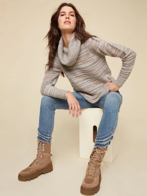 SPACE DYED TUNIC SWEATER sold by Nica