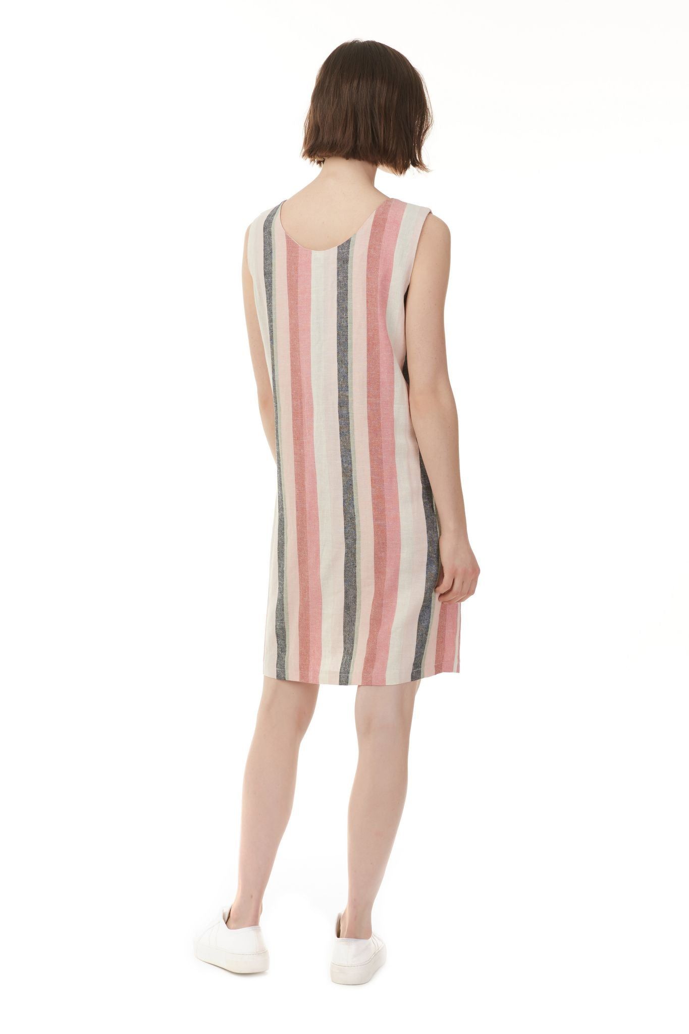 STRIPED LINEN DRESS sold by Nica product image thumbnail 2