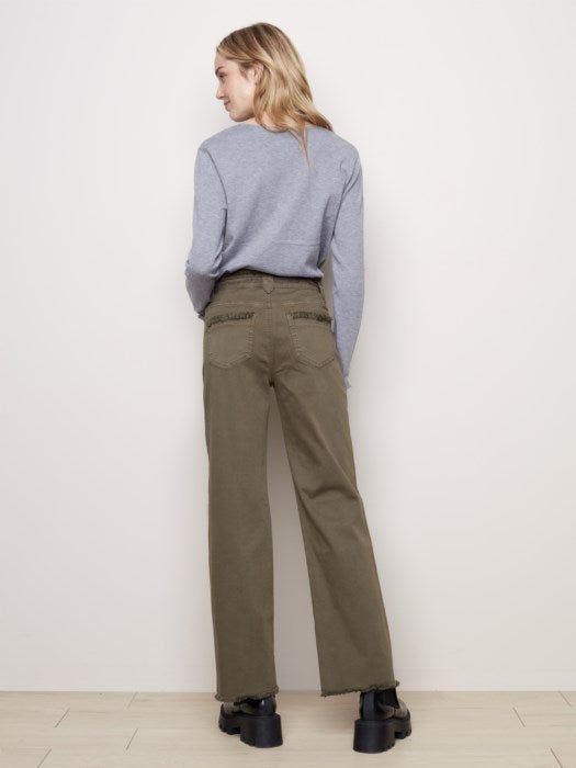 WIDE LEG TWILL PANTS sold by Nica product image thumbnail 2