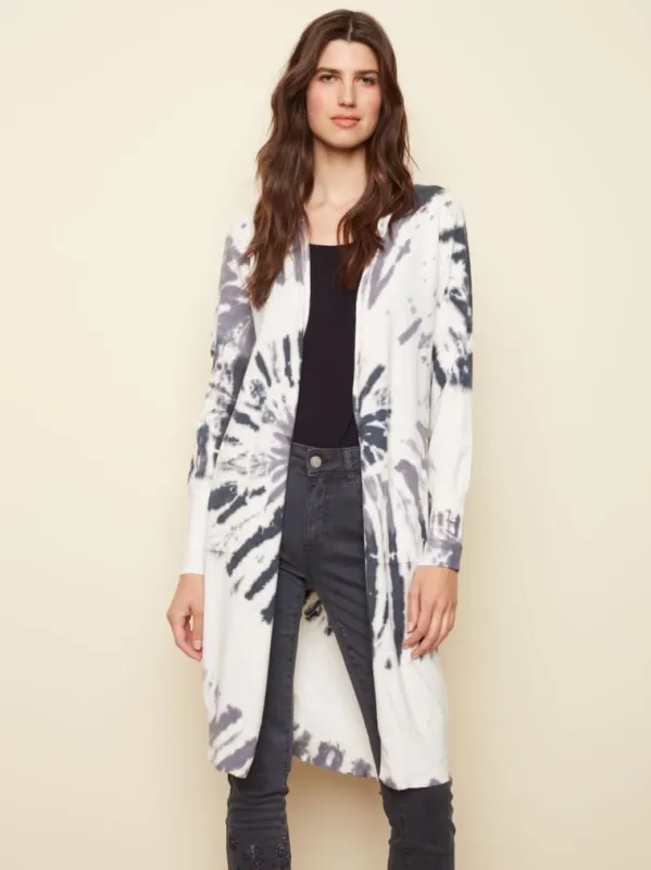 TIE DYE PLUSH CARDIGAN sold by Nica