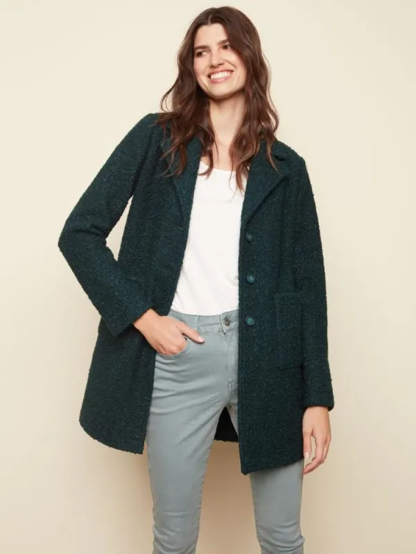 SOLID BOUCLE COAT sold by Nica