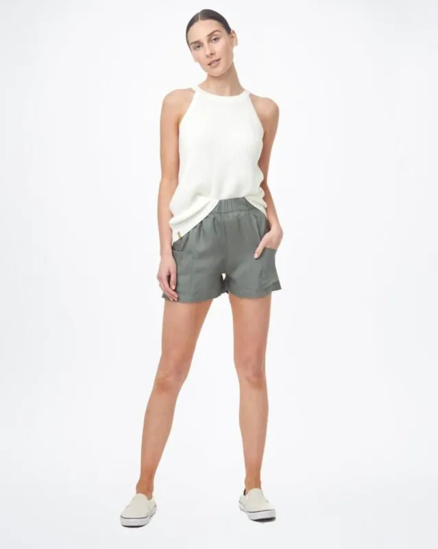 LINEN OFFSHORE SHORT sold by Nica