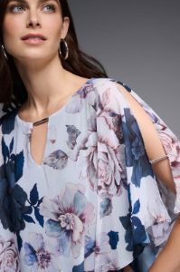 Floral Print Poncho Top sold by Nica